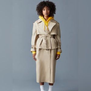 ⭐️NWT🏷 MACKAGE MCKENNA 4in1 TRENCH BEIGE size S